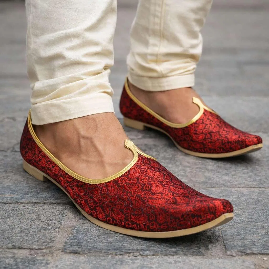 Лоферы Ethnic Jutti, Mehroon Step n Style — фото 2