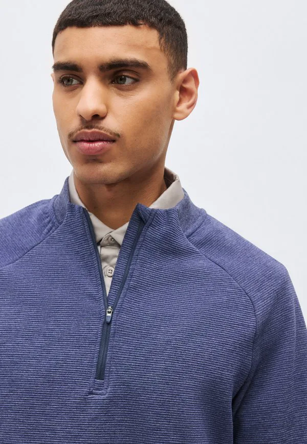 Флисовый джемпер par с молнией на половину длины Nike Golf, College Navy/White/Thunder Blue/Black — фото 4