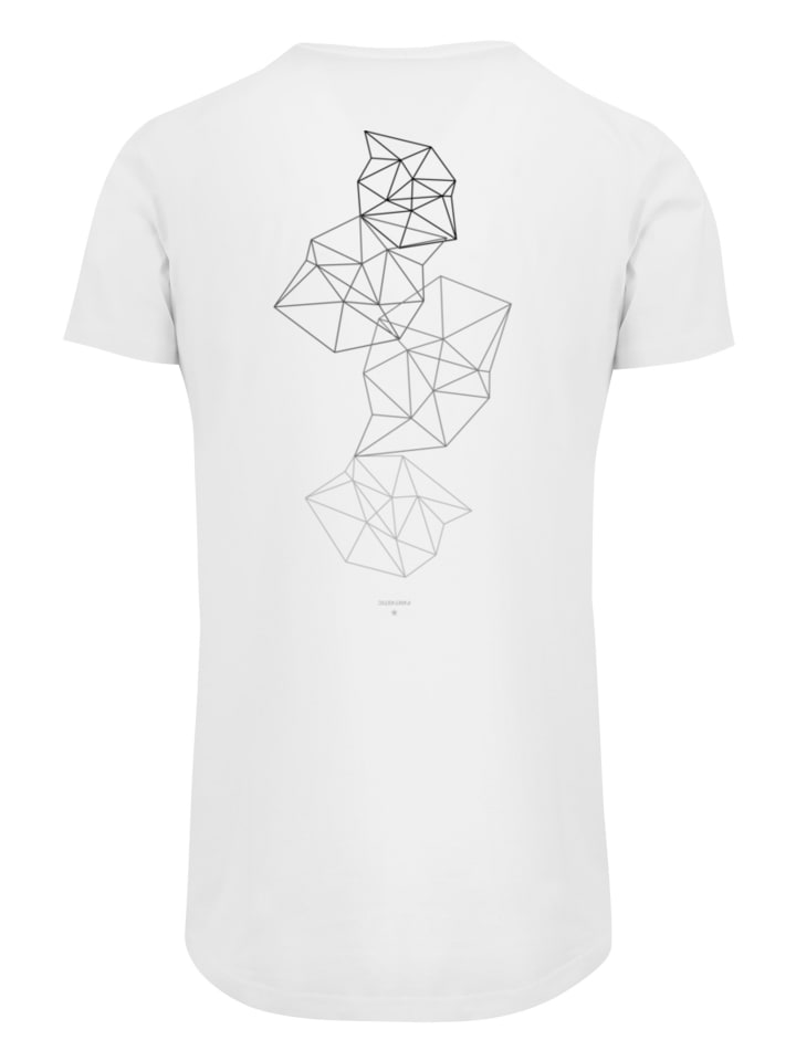 

Длинная футболка с геометрическим рисунком и абстрактным рисунком белого цвета F4NT4STIC, Белый, Длинная футболка с геометрическим рисунком и абстрактным рисунком белого цвета F4NT4STIC