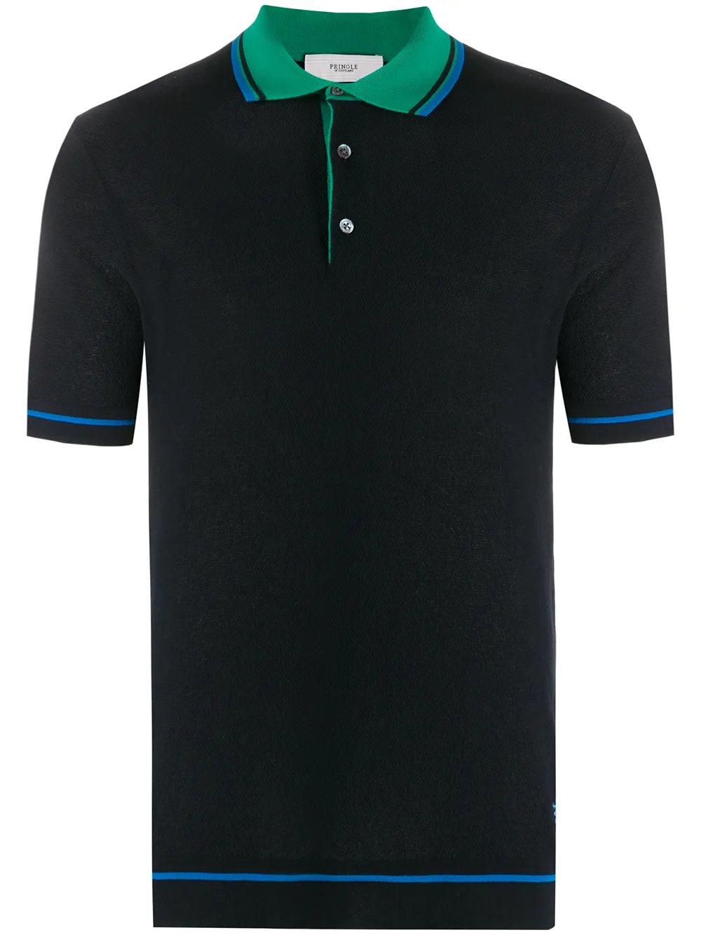 

Рубашка-поло с контрастным воротником Pringle of Scotland, синий