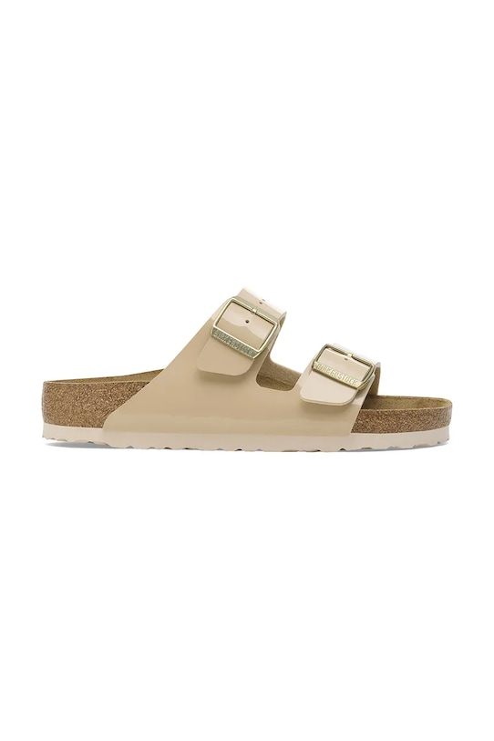 Шлепанцы Arizona с глянцевым покрытием Birkenstock, бежевый