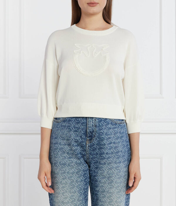 

Джемпер эребия Regular fit Pinko, белый