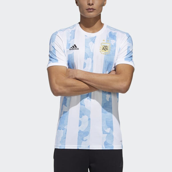 Футболка adidas Soccer/Football Sports Training Jersey SW Fan Edition 21 Season Home Messi Blue, синий — фото 3