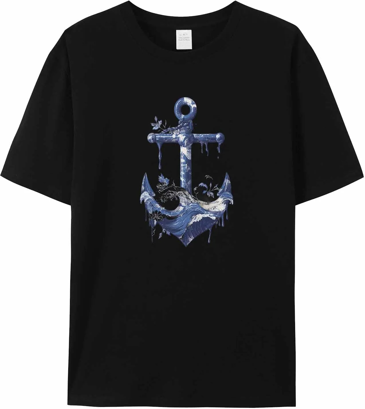 

Мужская футболка Nautical Blue Anchor с коротким рукавом jdudh