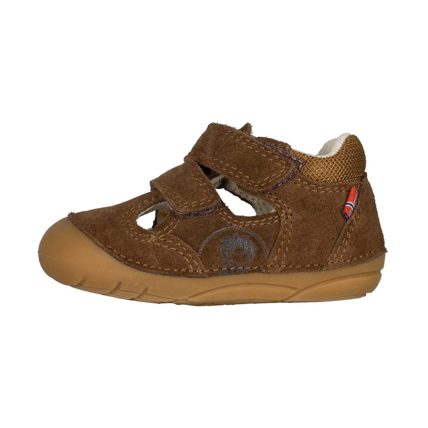 Лауфлерншхуе Oppland из кожи, Trollkids, teak brown