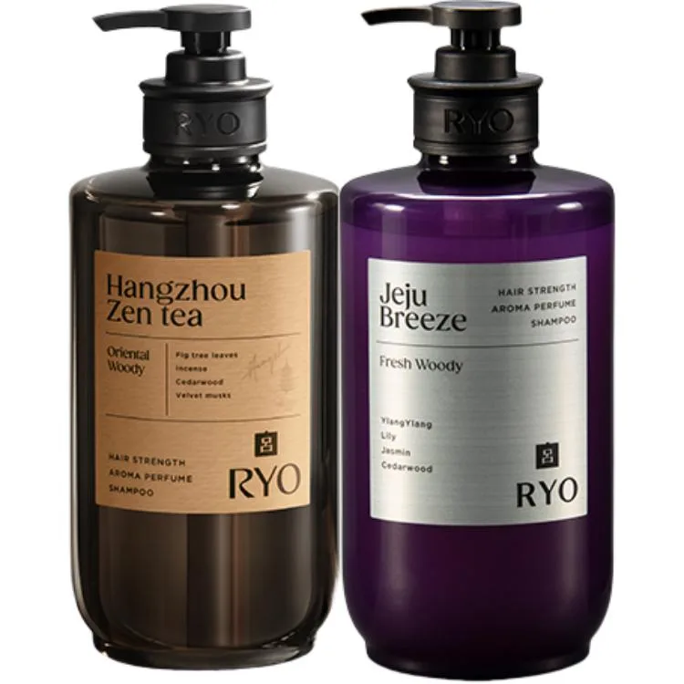 Набор шампуня и кондиционера Rich Potpourri Ryo, Two-Piece Set: Jeju Breeze Shampoos 580ml+Hangzhou Zen Tea Shampoos 580ml