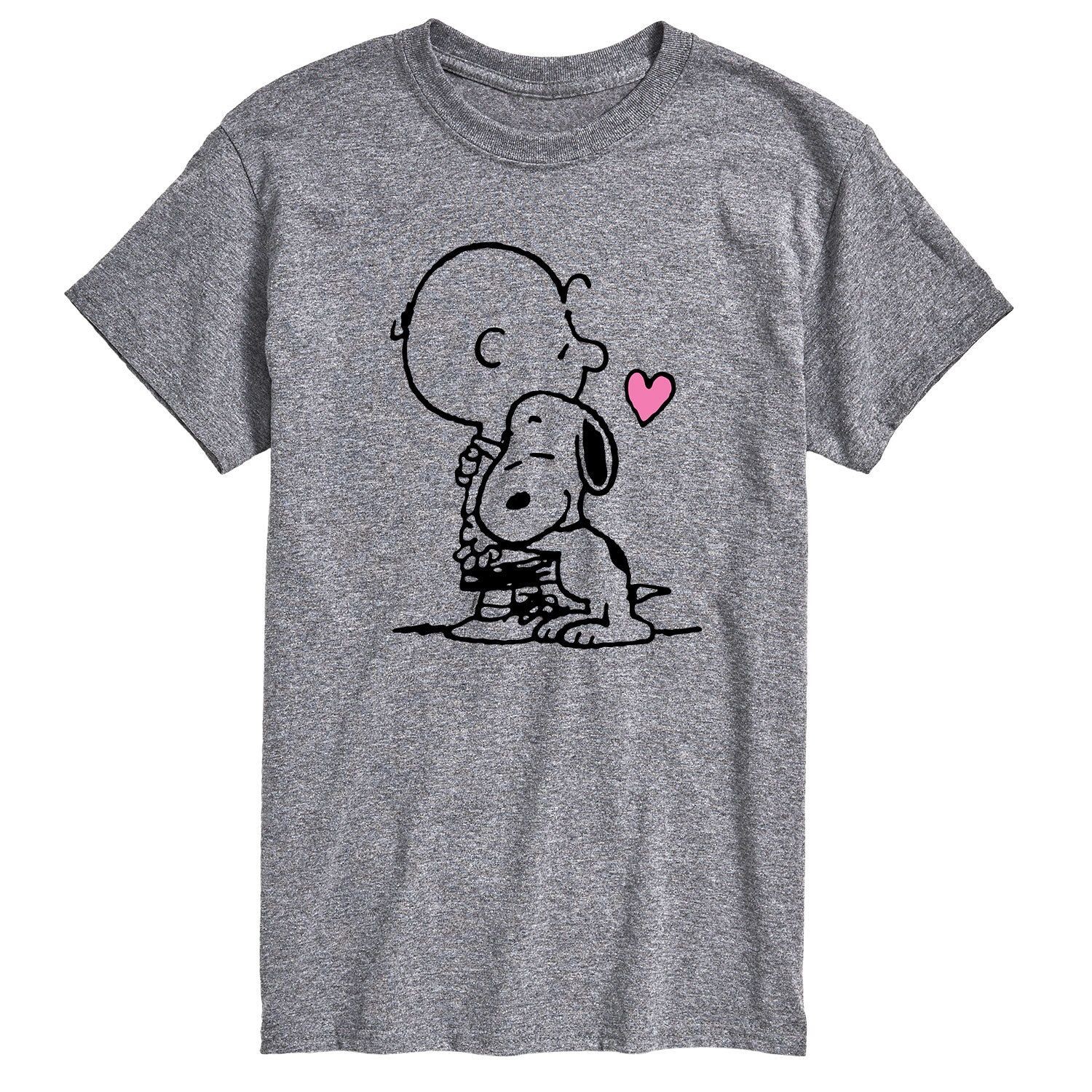 

Мужская футболка Peanuts Snoopy Charlie Hug Licensed Character