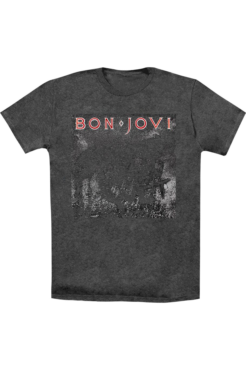 

Футболка Bon Jovi Slippery Cover для взрослых Heather Gildan, черный