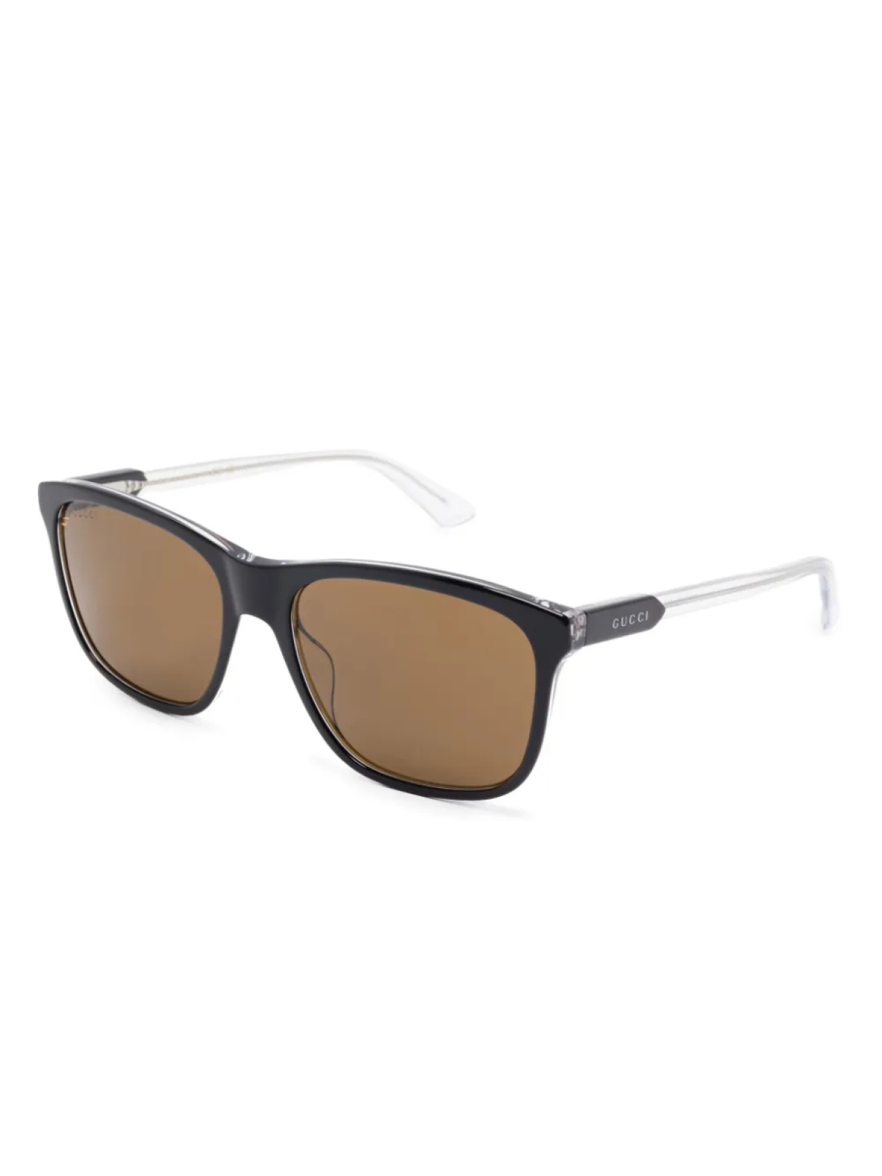 Солнцезащитные очки Gucci Eyewear в квадратной оправе, белый — фото 2