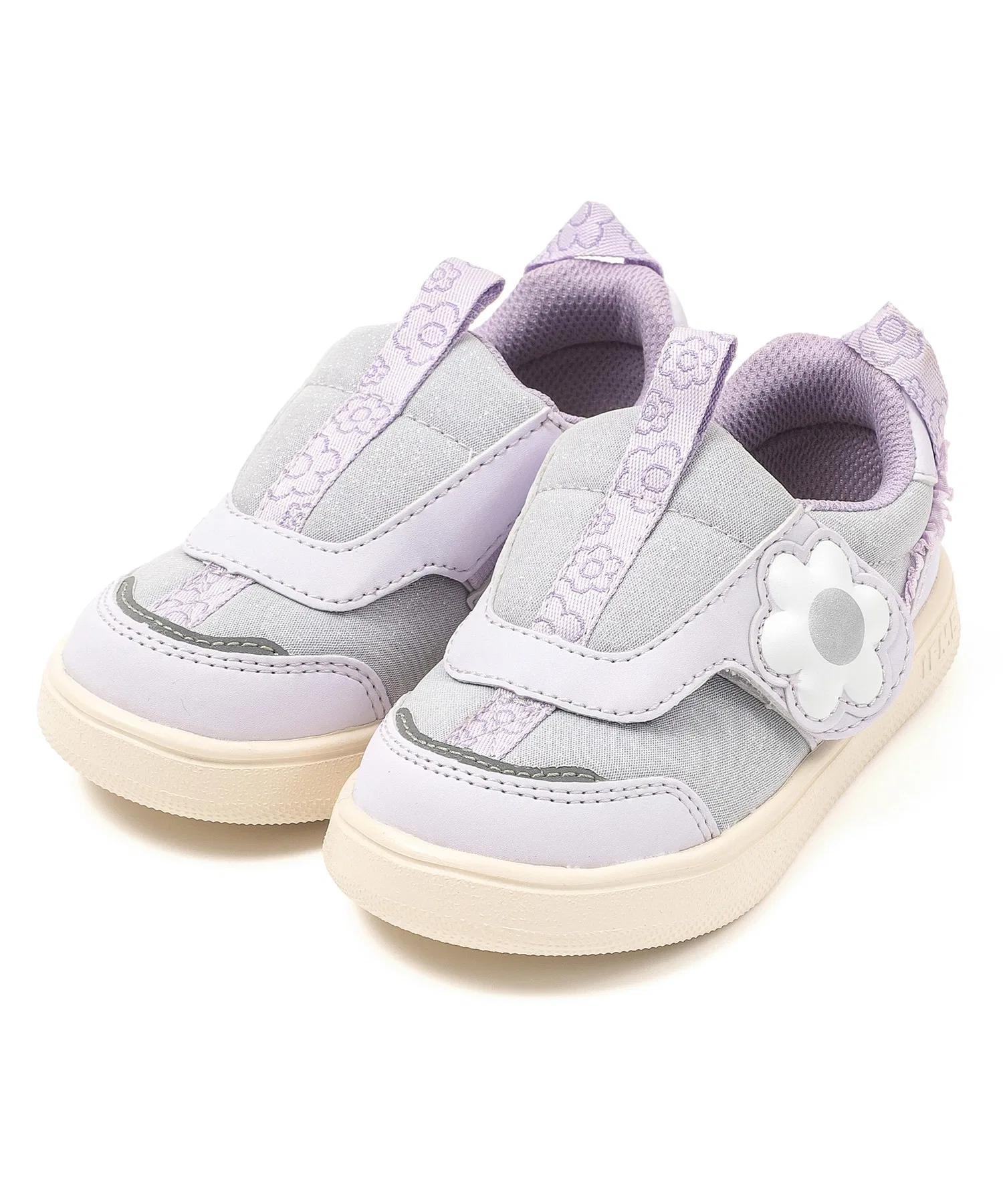 Детские кроссовки IFME CALIN Daisy с цветочным узором фиолетовые