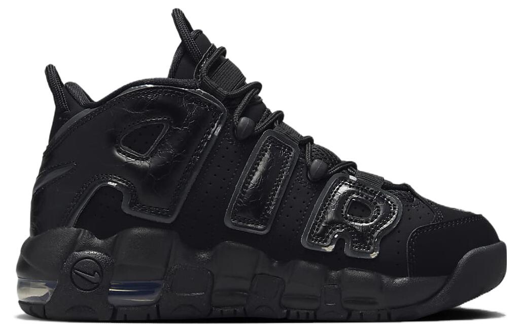 Женские баскетбольные кроссовки Nike Air More Uptempo Vintage, Black — фото 2