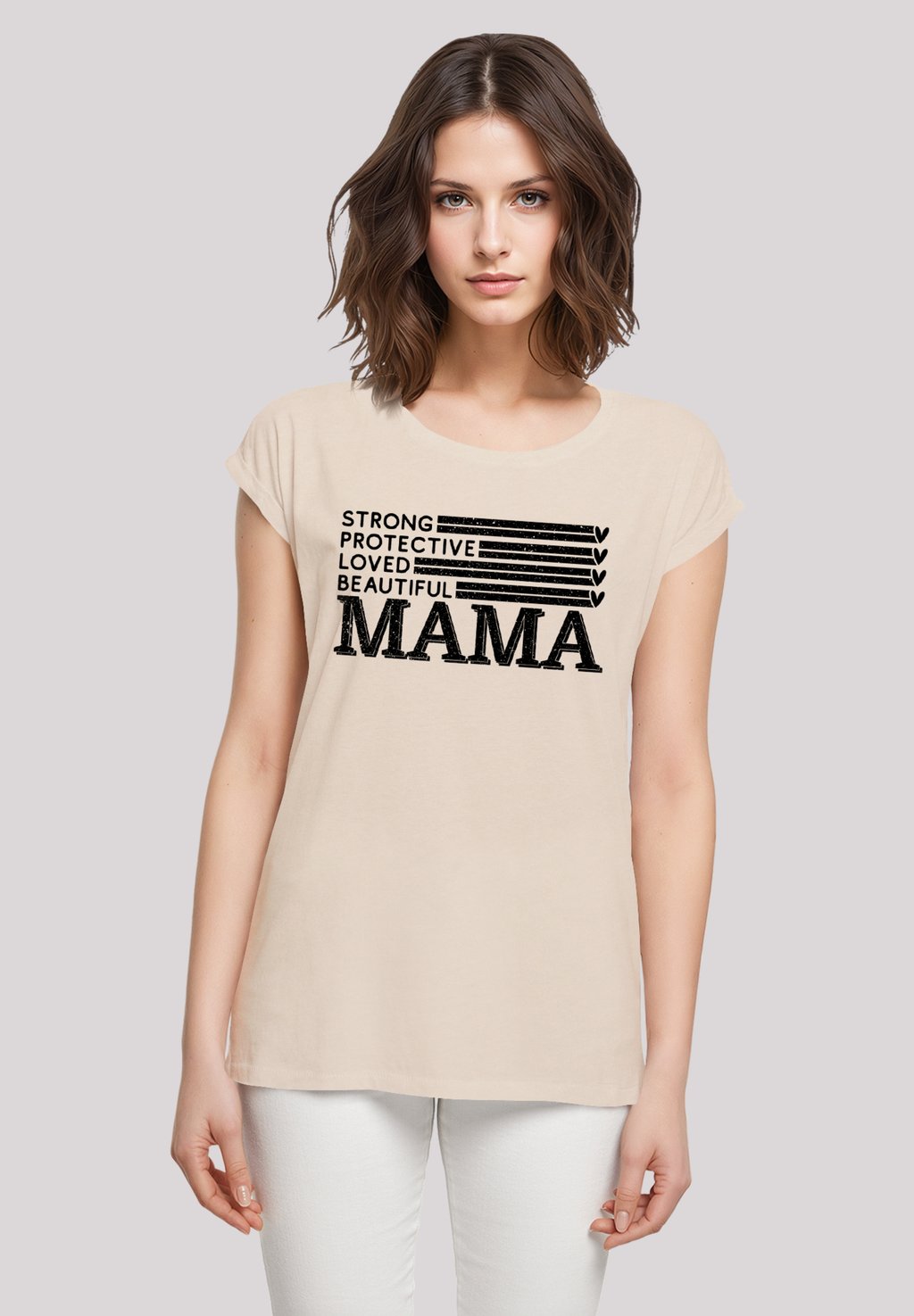 

Футболка с принтом MOTHERS DAY BEST MOM TRIBUTE F4NT4STIC, песочный