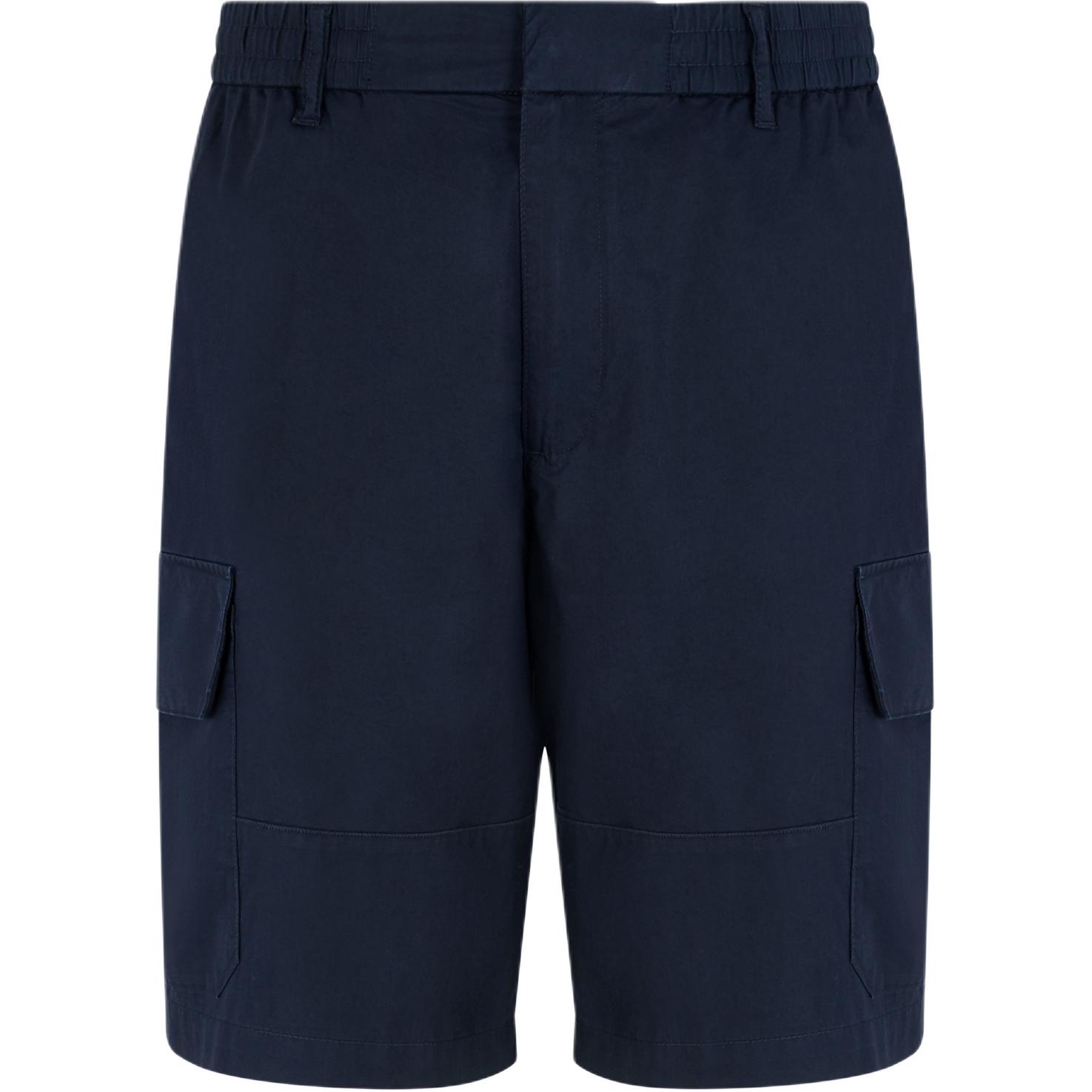 

Хлопковые карго-шорты ARMANI EXCHANGE, marine синий