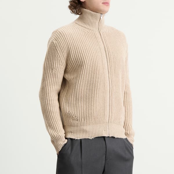 Mm6 Maison Margiela Мятная ребристая отделка, застежка-молния — фото 2