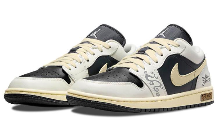 Jordan Air Jordan 1 винтажные баскетбольные кроссовки женские, Off-white — фото 2