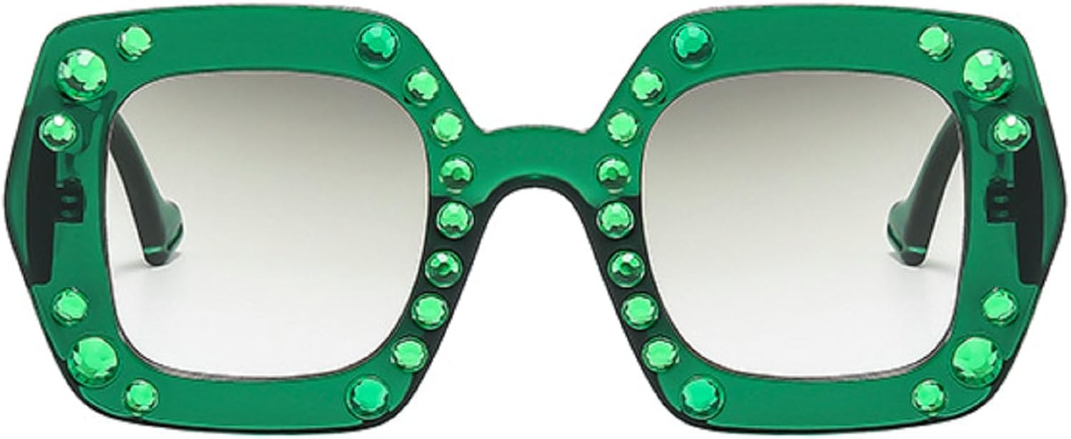 

Блестящие солнцезащитные очки с бриллиантами для женщин, квадратные солнцезащитные очки со стразами, винтажные хрустальные солнцезащитные очки для вечеринки, сексуальные женские очки mincl, Green
