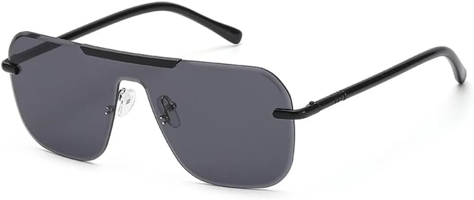 

Солнцезащитные очки LVTFCO большого размера для мужчин, цельная оправа с градиентными линзами, полуободковая конструкция, защита от УФ-излучения UV400, 4