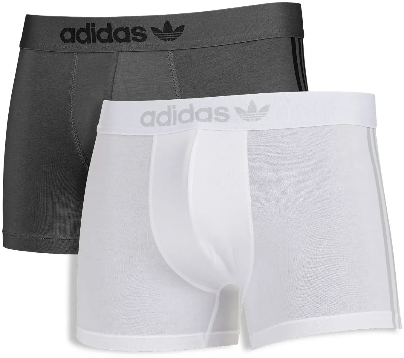 

Плавки Adidas Originals "Comfort Flex Eco Soft" (2 шт. в упаковке), характерный дизайн с 3 полосками тон в тон, белый