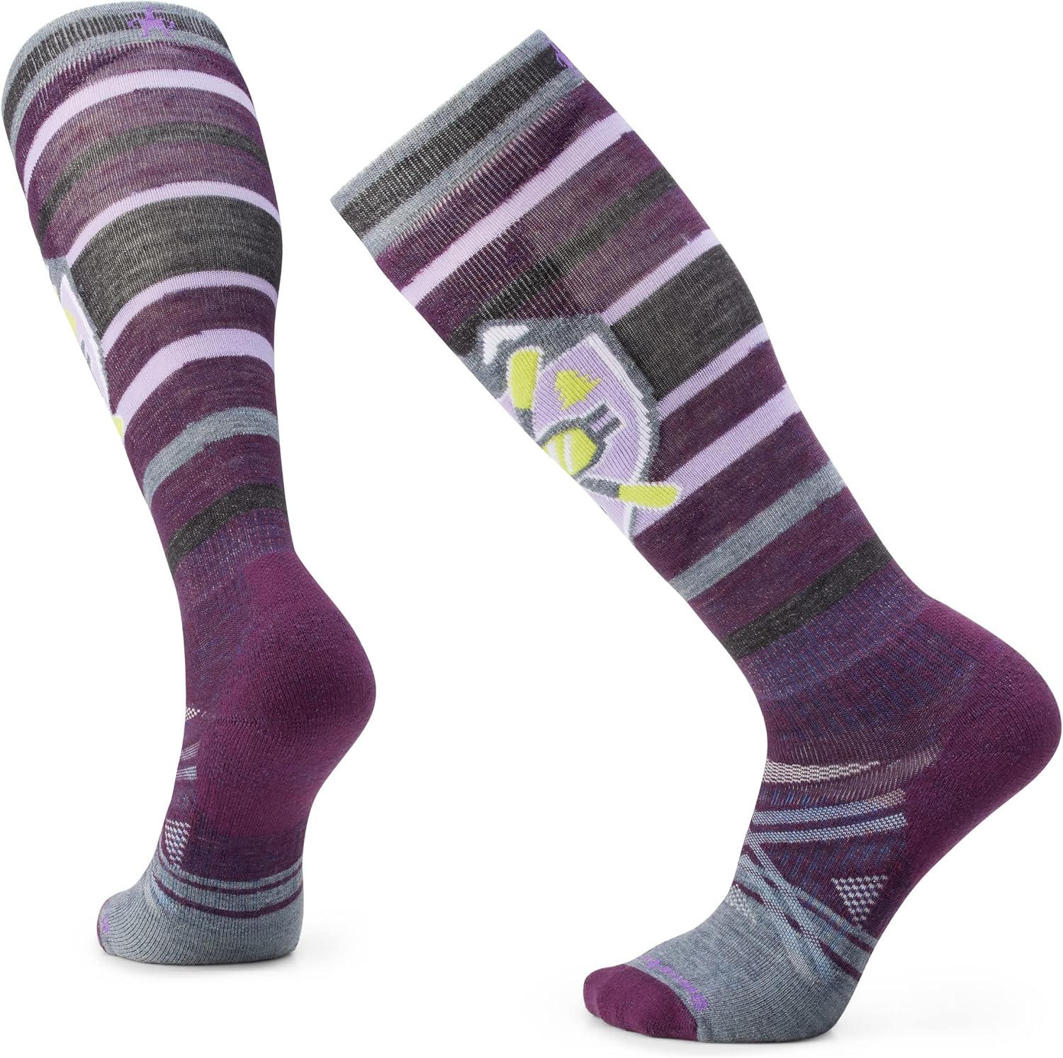 

Мужские лыжные носки Smartwool с полной амортизацией Alpine Edge Over The Calf, Purple Iris