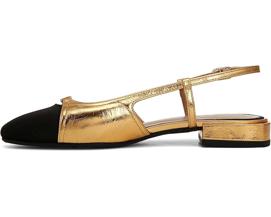 Туфли на плоской подошве Sam Edelman Kara 2, цвет Medallion Gold/Black — фото 4
