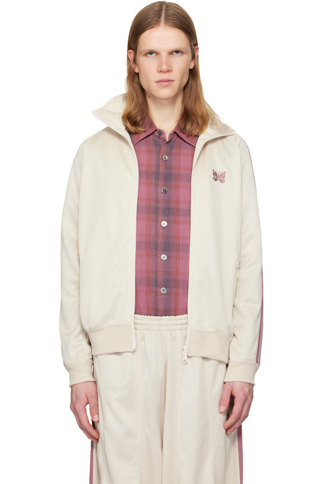 

Needles Спортивная куртка Off White из гладкого полиэстера