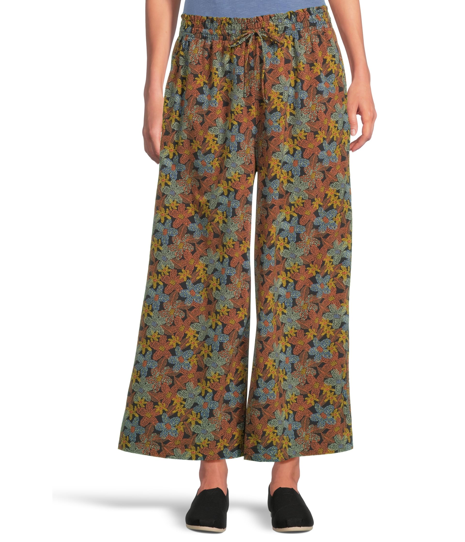 

Брюки Toad&Co Sunkissed Wide Leg Pants, цвет Black Floral Dot Print