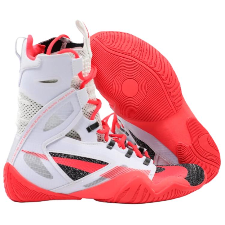 Nike Кроссовки для тренировок HYPERKO 2 Abrasion Resistant High top Unisex White Red — фото 3