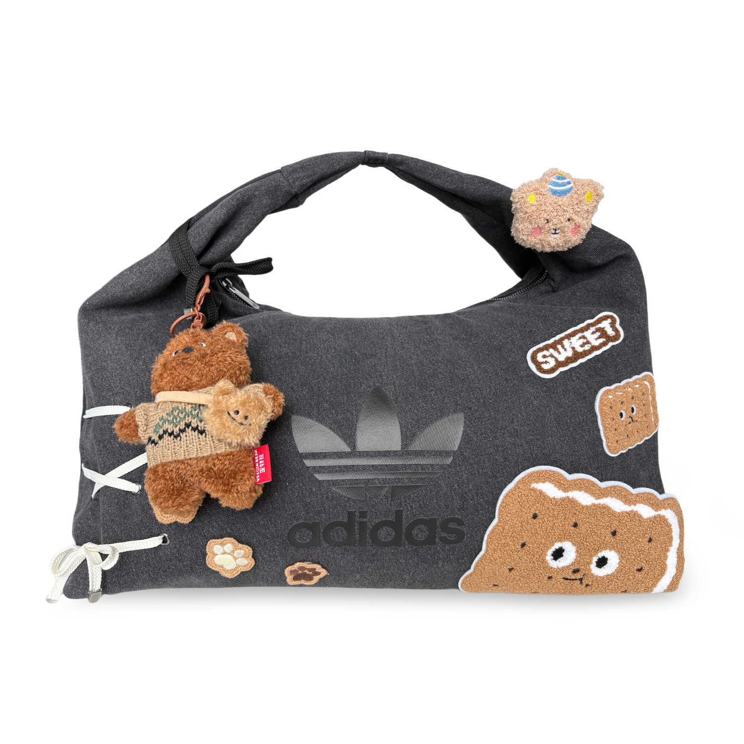 

Adidas Originals Хлопковая сумка унисекс черная, Bear Cookie (Black)