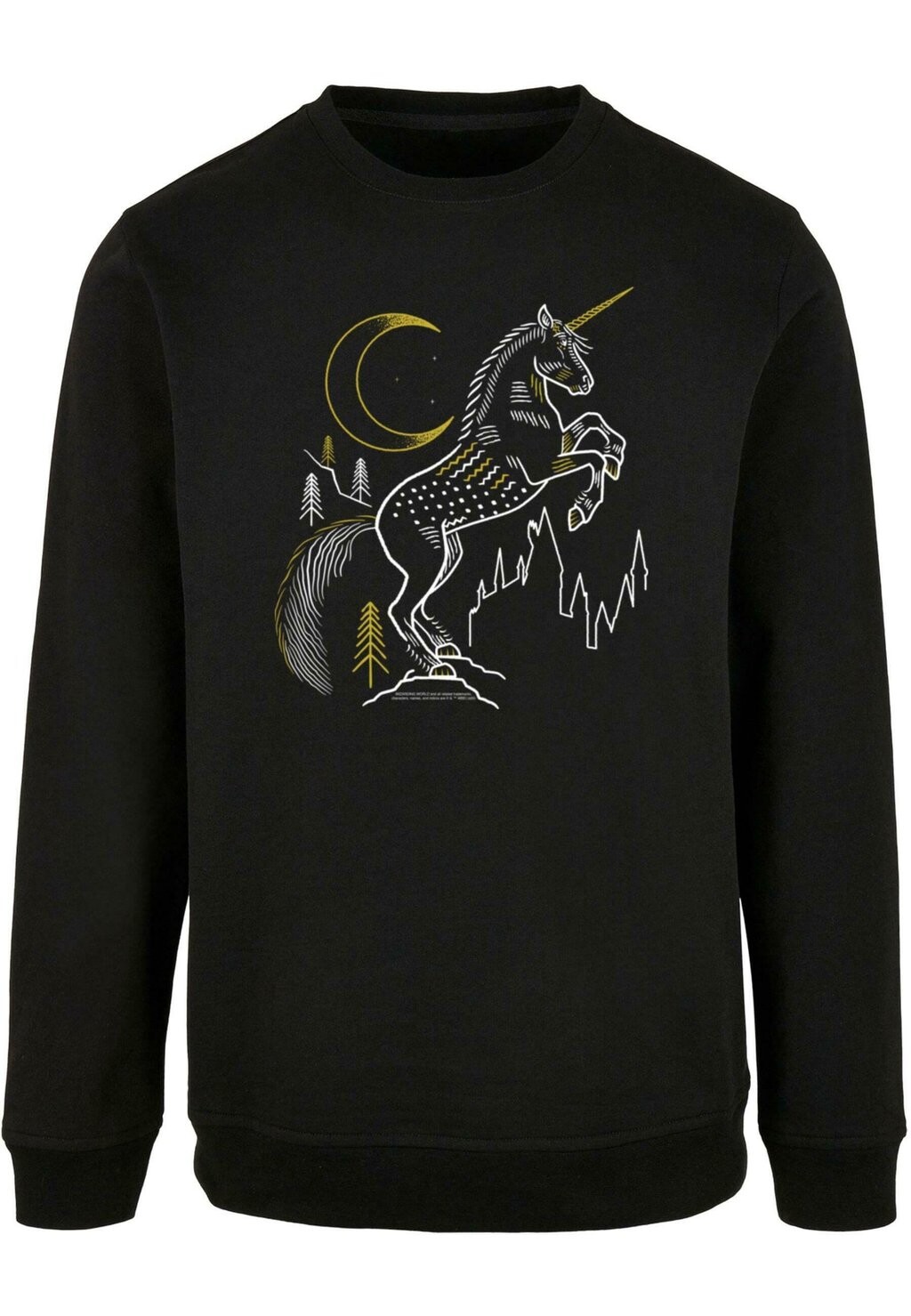 

Толстовка HARRY POTTER UNICORN BASIC CREWNECK ABSOLUTE CULT, черный