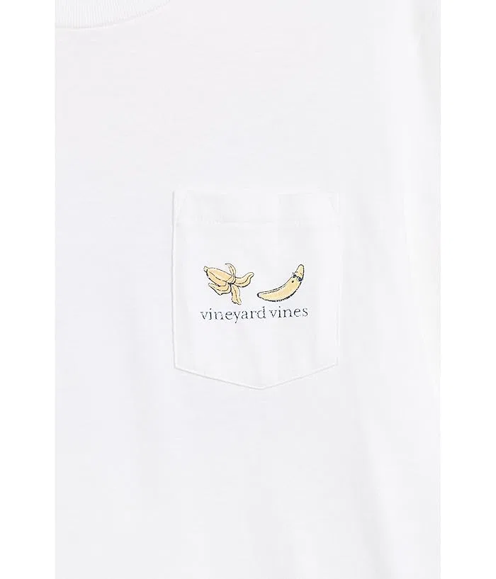 Футболка с принтом Banana Split Vineyard Vines Kids, White Cap — фото 3