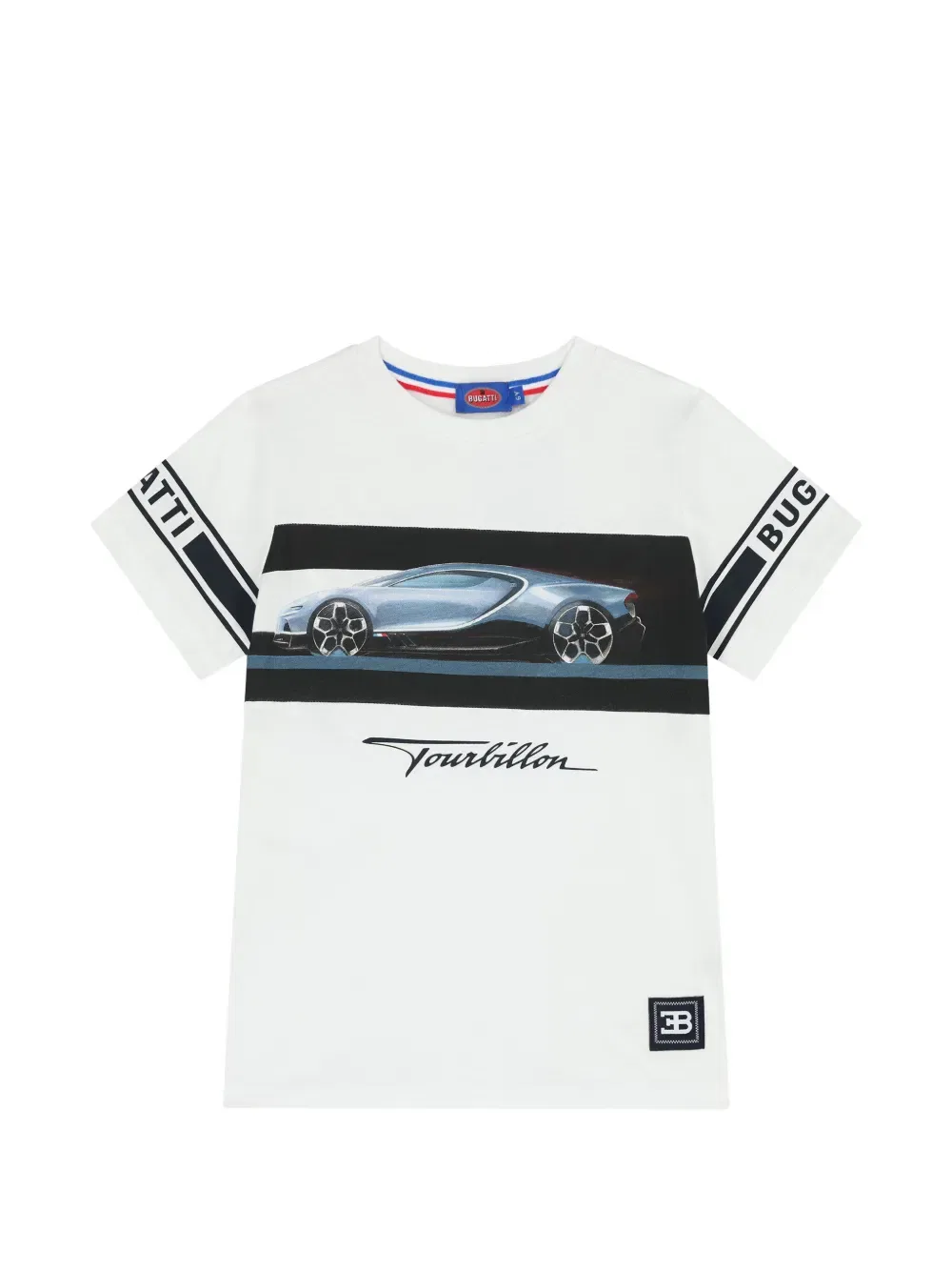 Футболка с короткими рукавами и принтом Bugatti Kids, белый