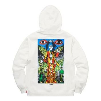 Толстовка x gilbert george life hooded sweatshirt 'white multi-color' Supreme, белый — фото 2