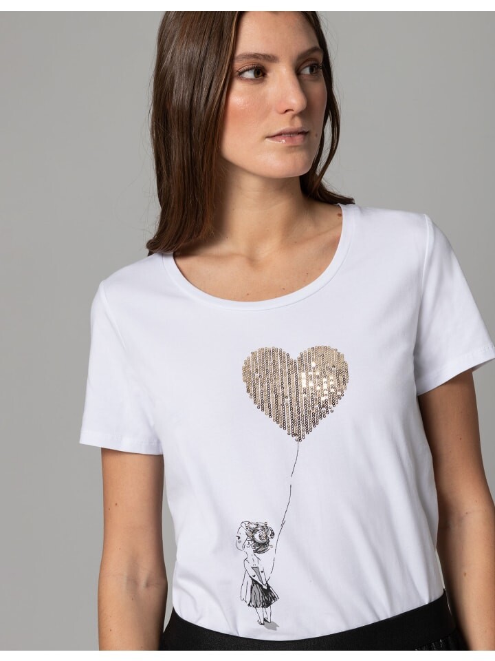 

Футболка More & More Kurzarmshirt, белый