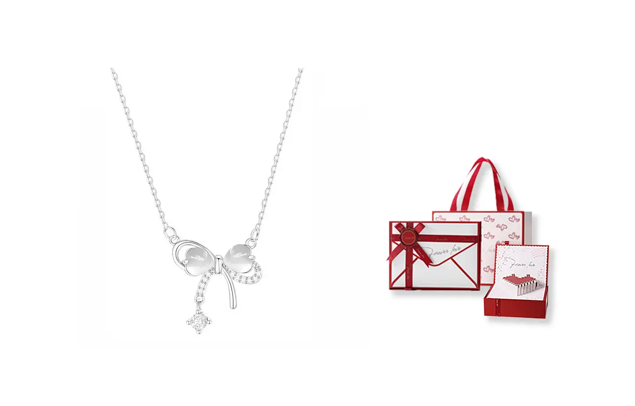 

Цветная эмалевая подвеска Women's COPI, Brilliant Heart Necklace + [Love Heart Gift Box]