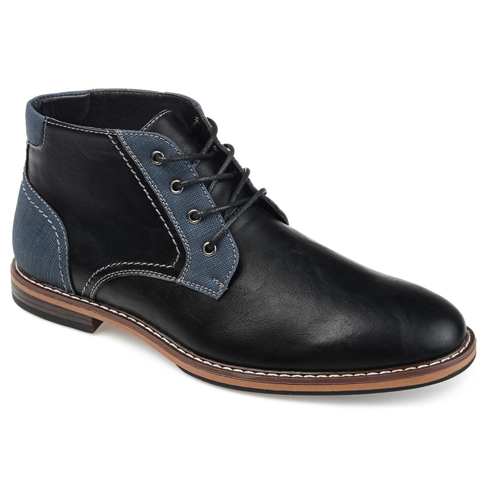 

Мужские ботинки чукка с широким простым носком Franco Vance Co., черный