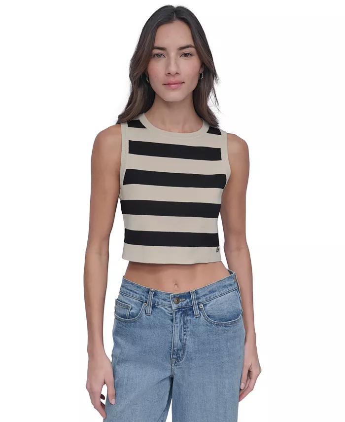 

Женский укороченный безрукавный свитер DKNY Jeans, мультиколор