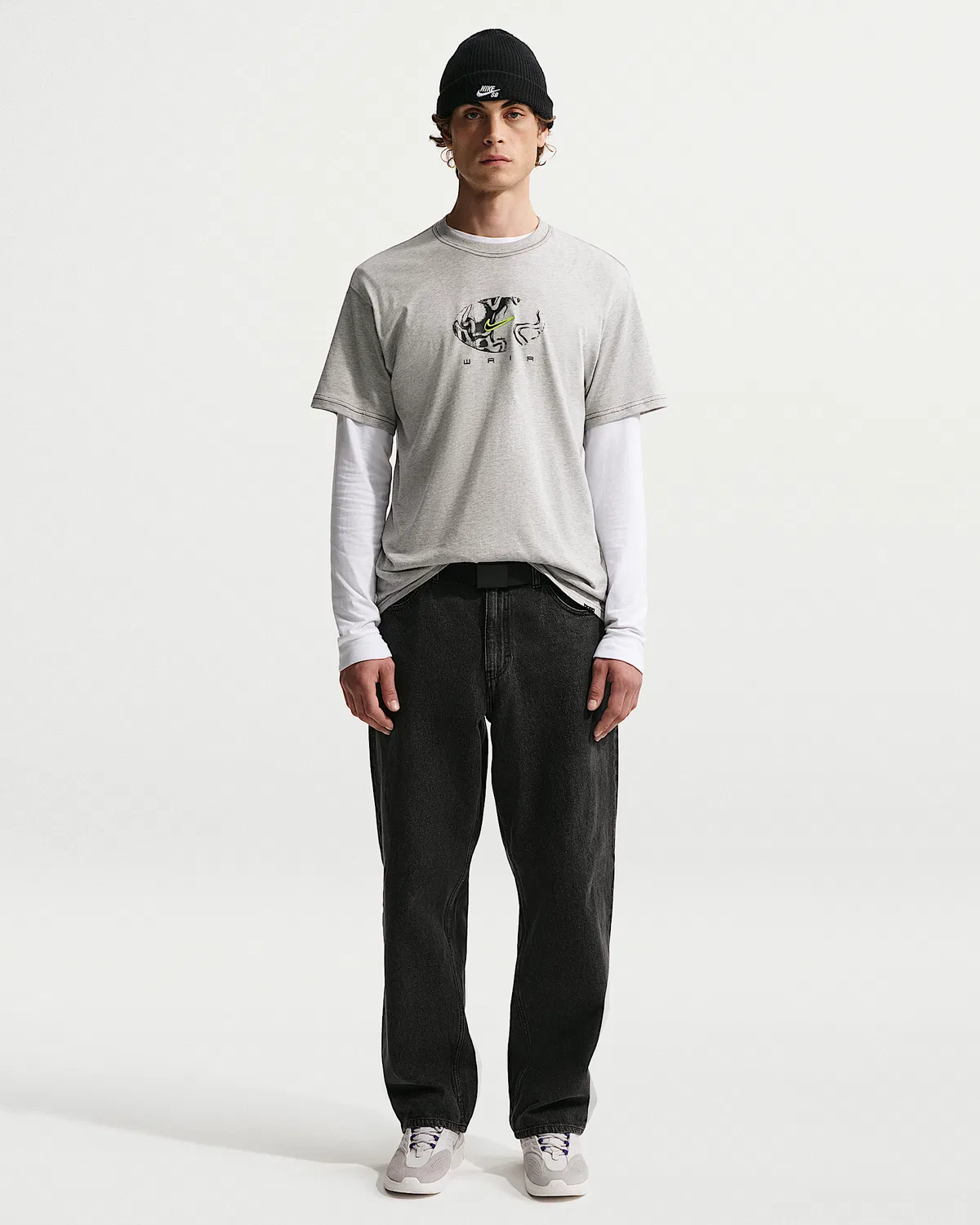 Футболка Nike SB Skate, Grey Heather — фото 4