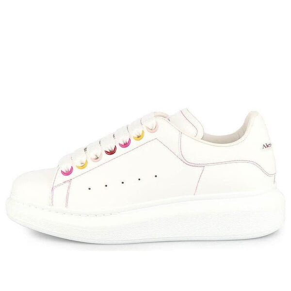 Кроссовки oversized sneaker 'white rainbow' Alexander Mcqueen, белый