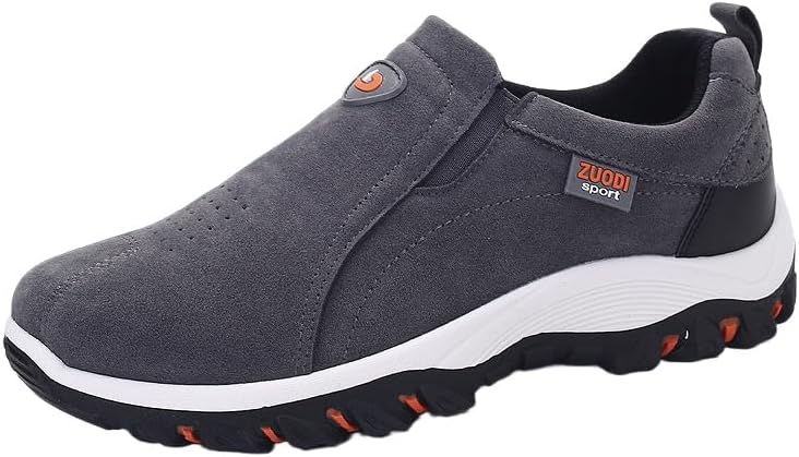 

Мужские походные ботинки Clolinde с очень широкой колодкой - матовая отделка, однотонная повседневная обувь для больших размеров, серый