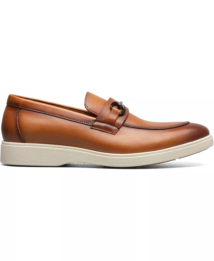 Мужские мокасины Samuel Moc Toe Bit Slip On Stacy Adams, коричневый/бежевый — фото 3