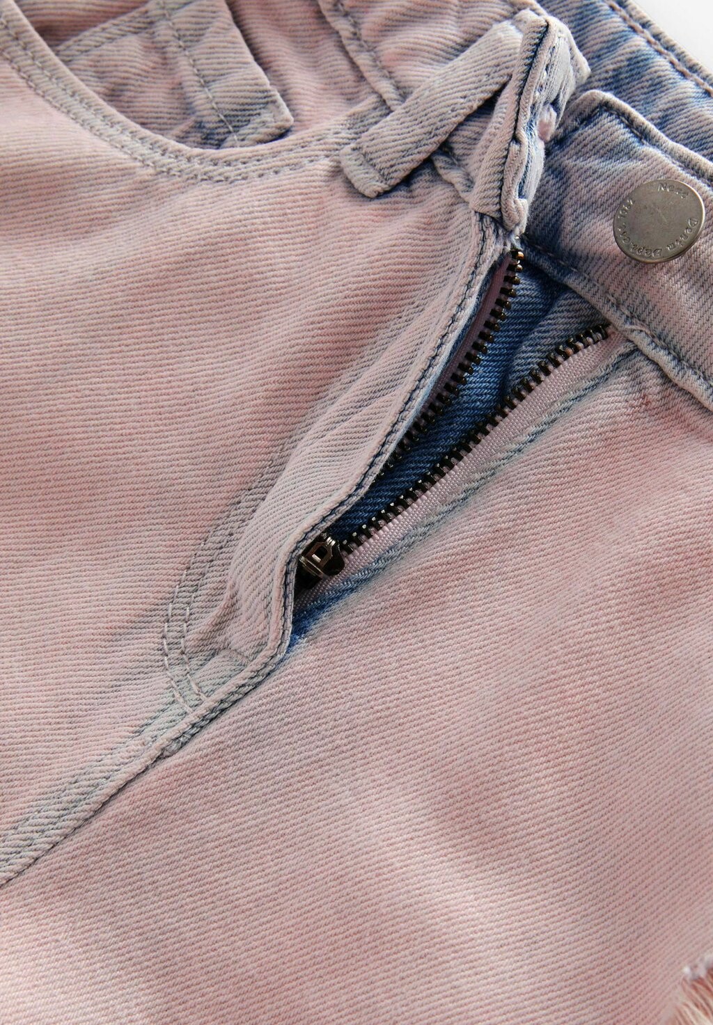

REGULAR FIT Frayed Edge Distressed Next, Джинсовые шорты розово-синие