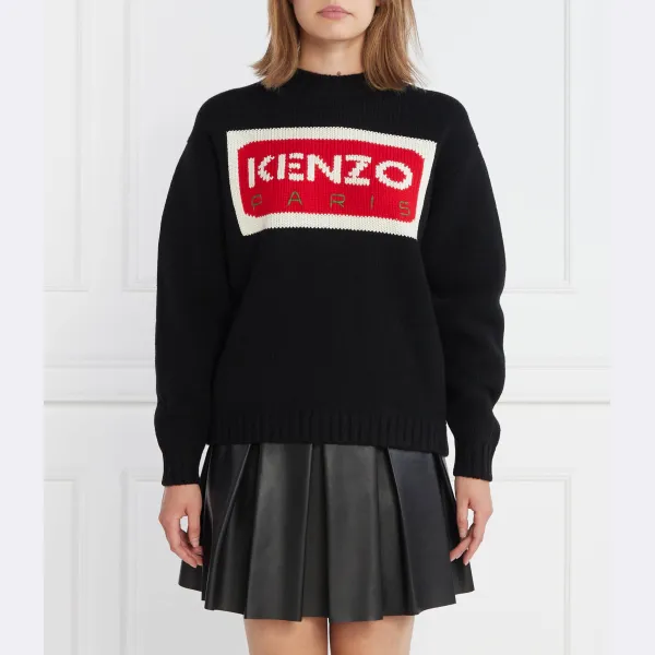 

Шерстяной свитер обычного кроя Kenzo, черный