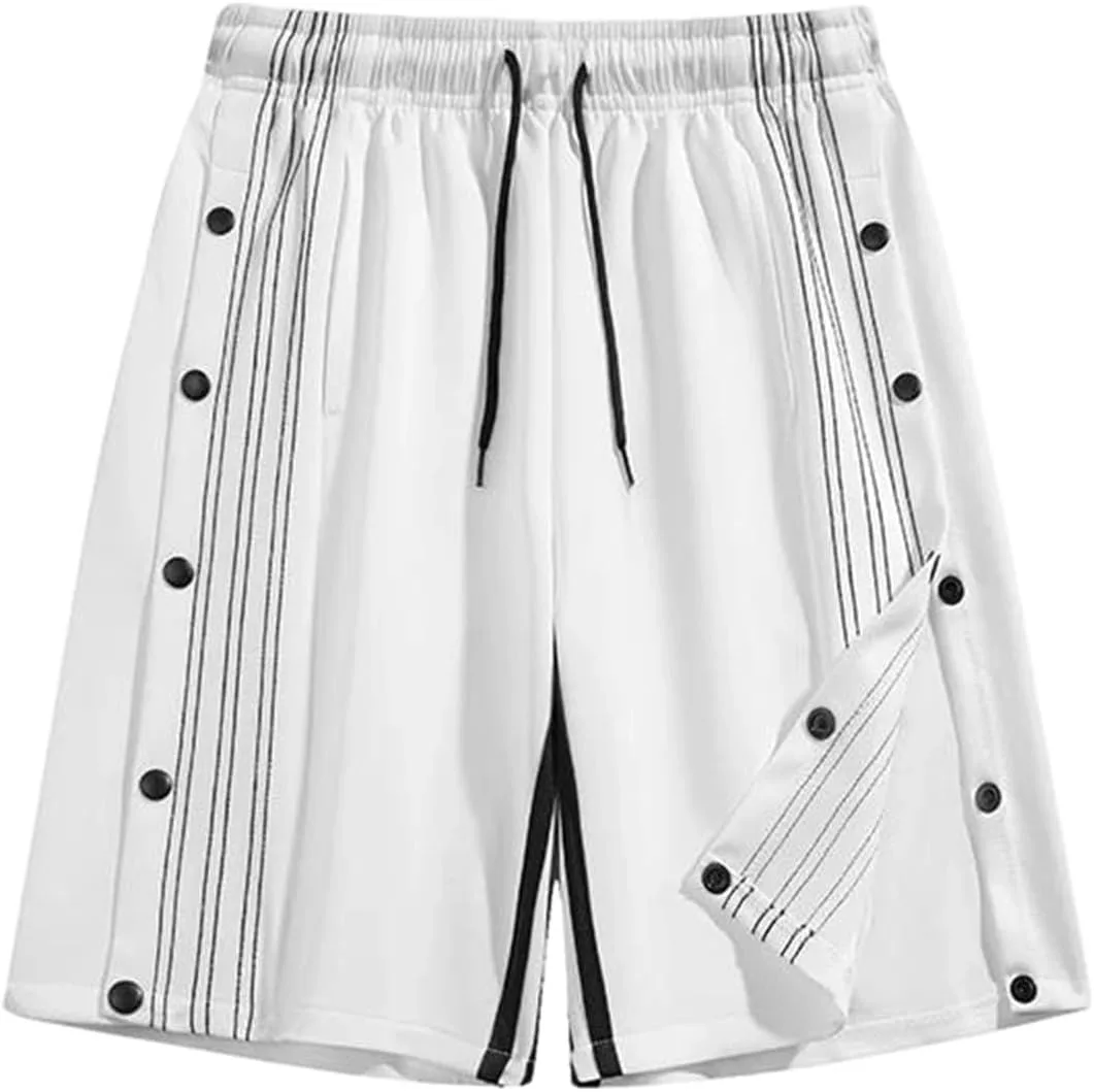 

Мужские спортивные шорты Loose Fit с декоративной пряжкой и эластичным поясом