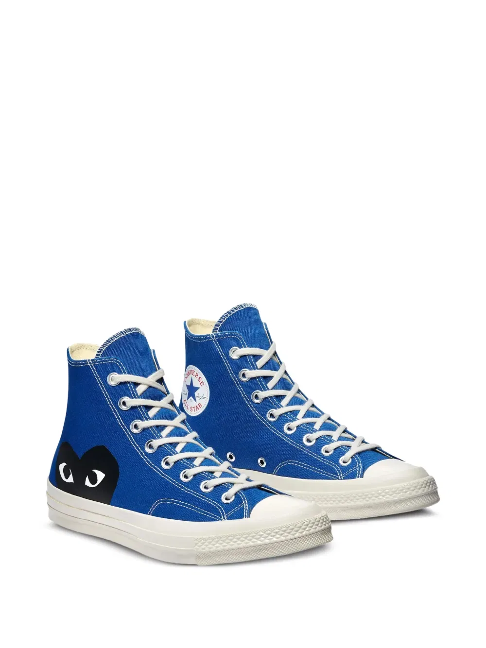 Высокие кроссовки Converse с логотипом X Comme Des Garcons Play, синий — фото 2