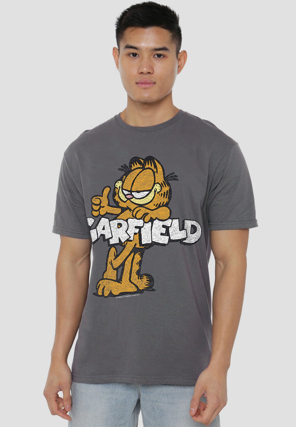 

Футболка с принтом GARFIELD RETRO GARF Cotton Soul, антрацит