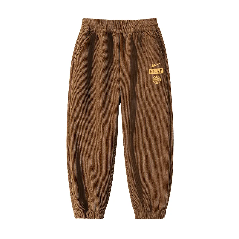 Детские спортивные брюки Moderate WARRIOR, [Fleece-Lined Corduroy]Coffee/H Harvest K