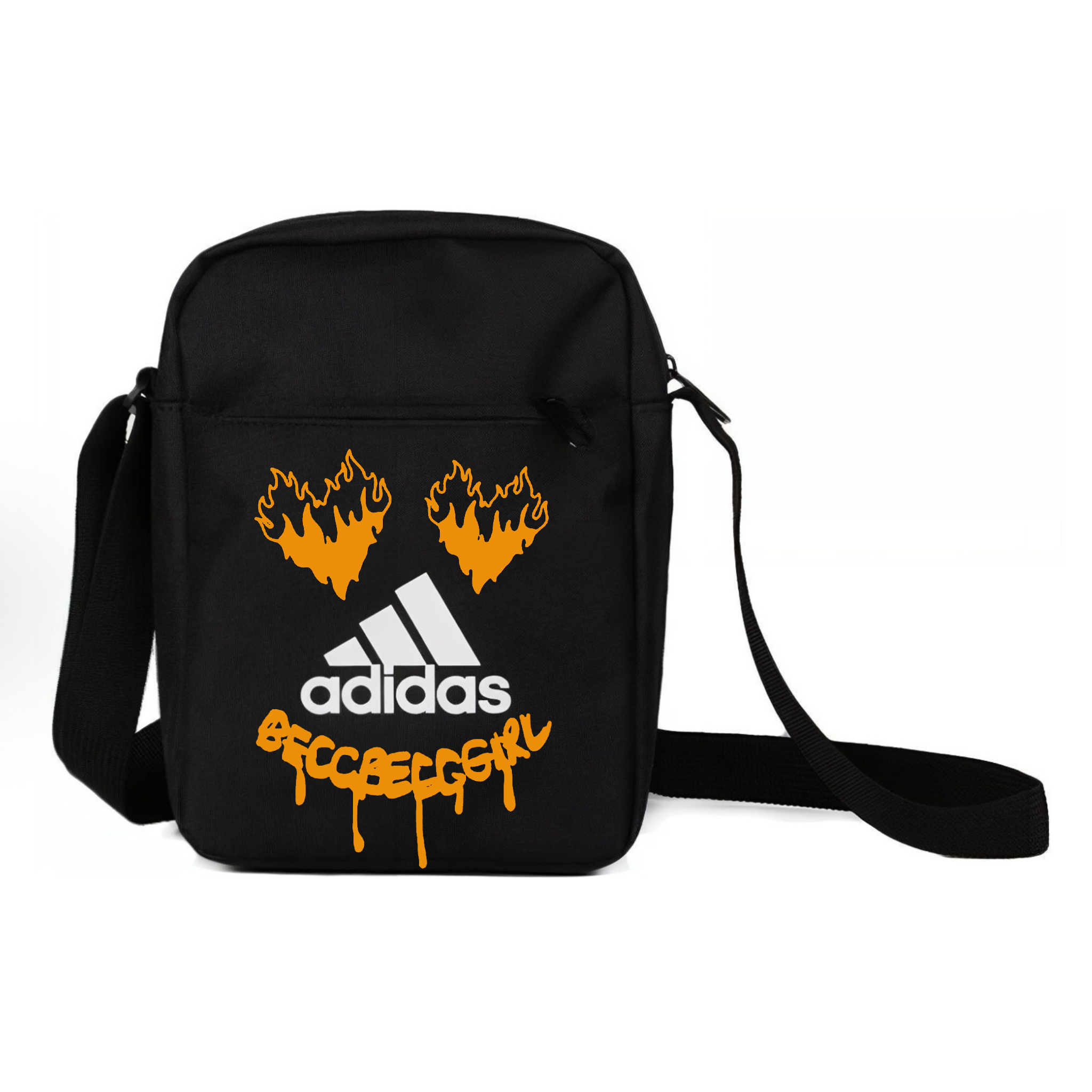 

Adidas Сумка через плечо Unisex Black из переработанного полиэстера с простым переплетением