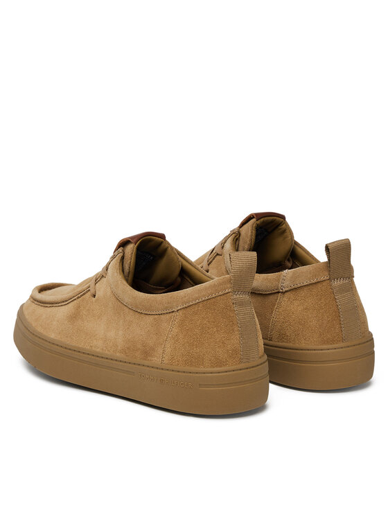 Полуботинки Modern Light Suede Moc Toe Shoe FM0FM05501 Tommy Hilfiger, коричневый — фото 3
