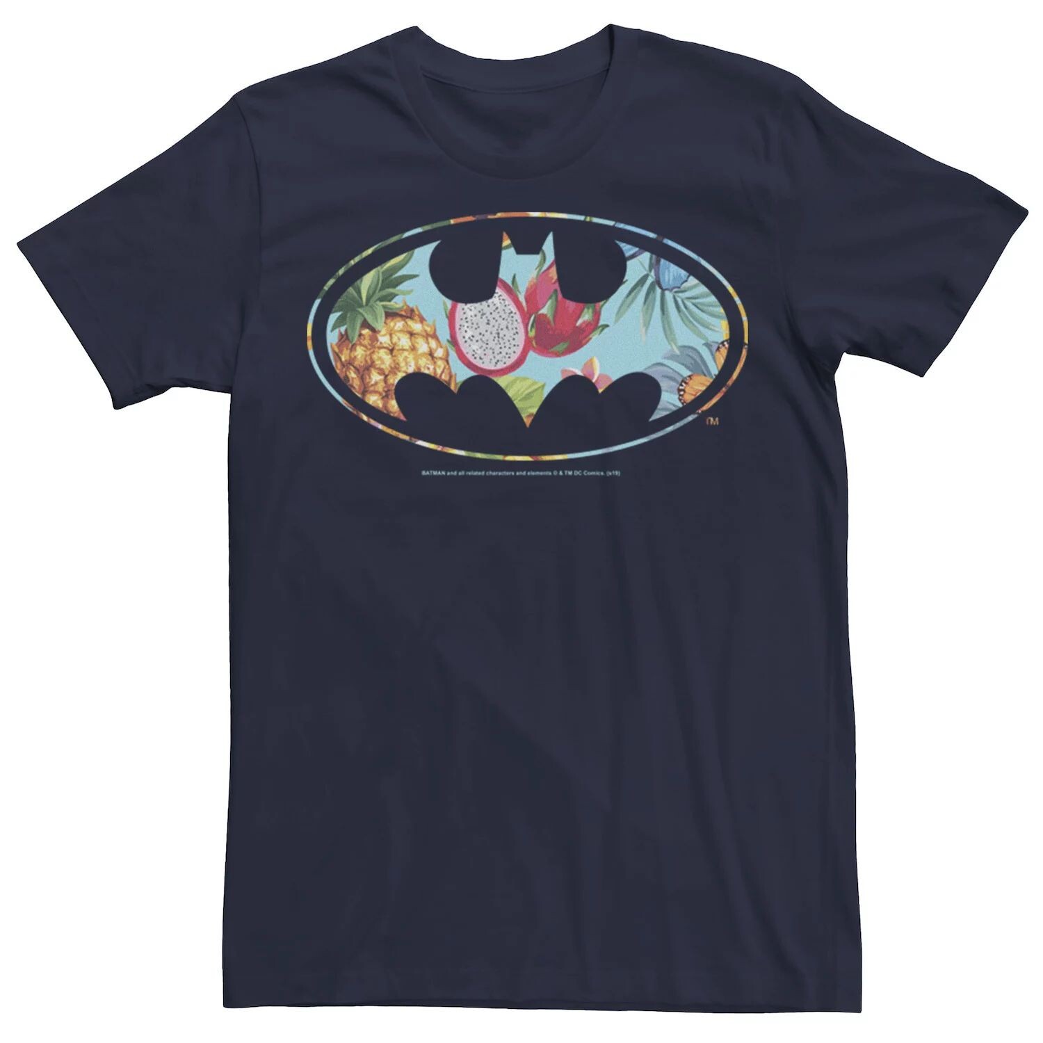 

Мужская футболка с логотипом Batman Dragon Fruit, Синяя DC Comics, синий