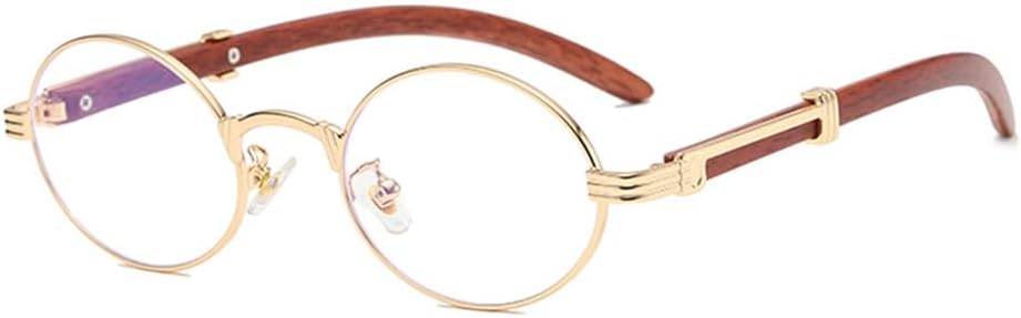 

Ретро-стиль, металлические солнцезащитные очки для женщин, круглые, мужские, золотистая, маленькая оправа, овальные, для мужчин, с защитой от УФ-излучения UV400 VFDHN, Gold With Clear